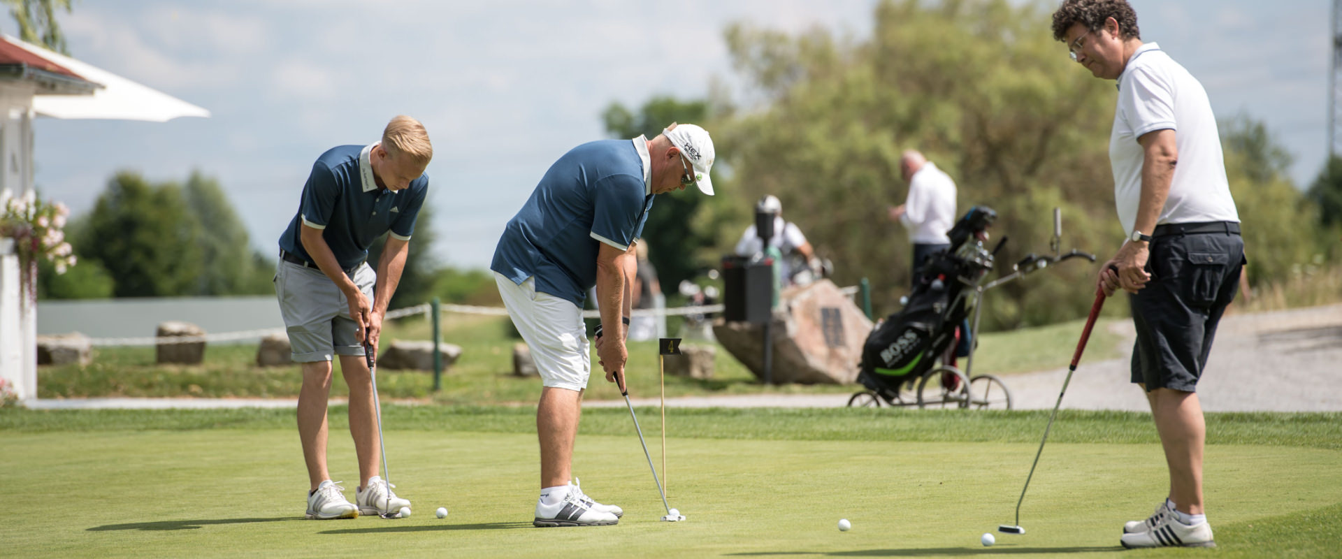 Porsche Generationsopen Golfer beim Abschlag