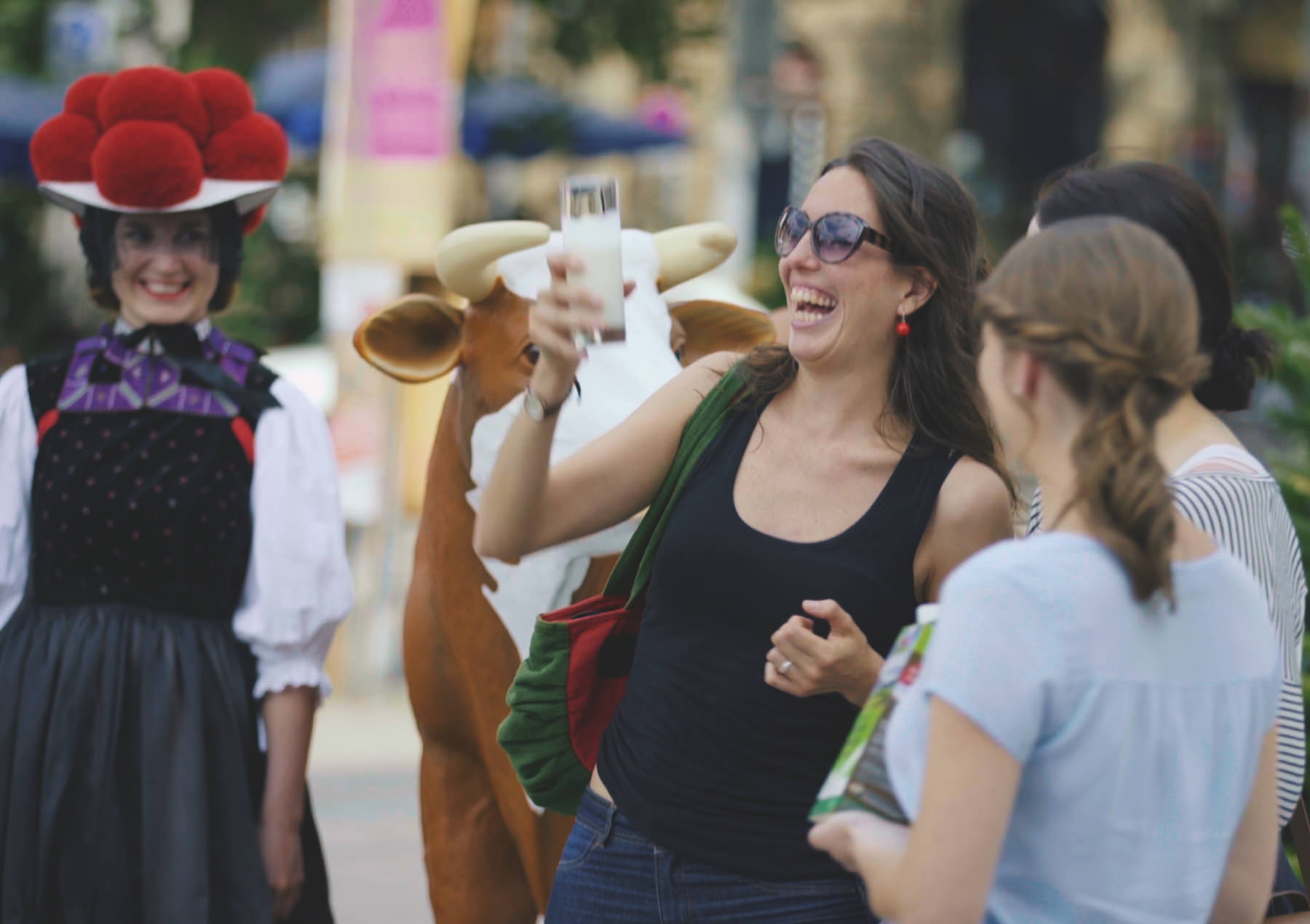 Guerilla Aktion Schwarzwaldmilch in Freiburg