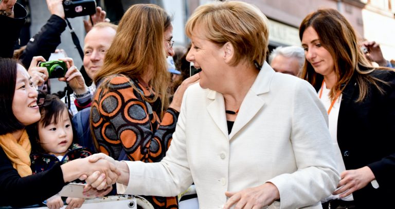 Angela Merkel am Tag der deutschen Einheit